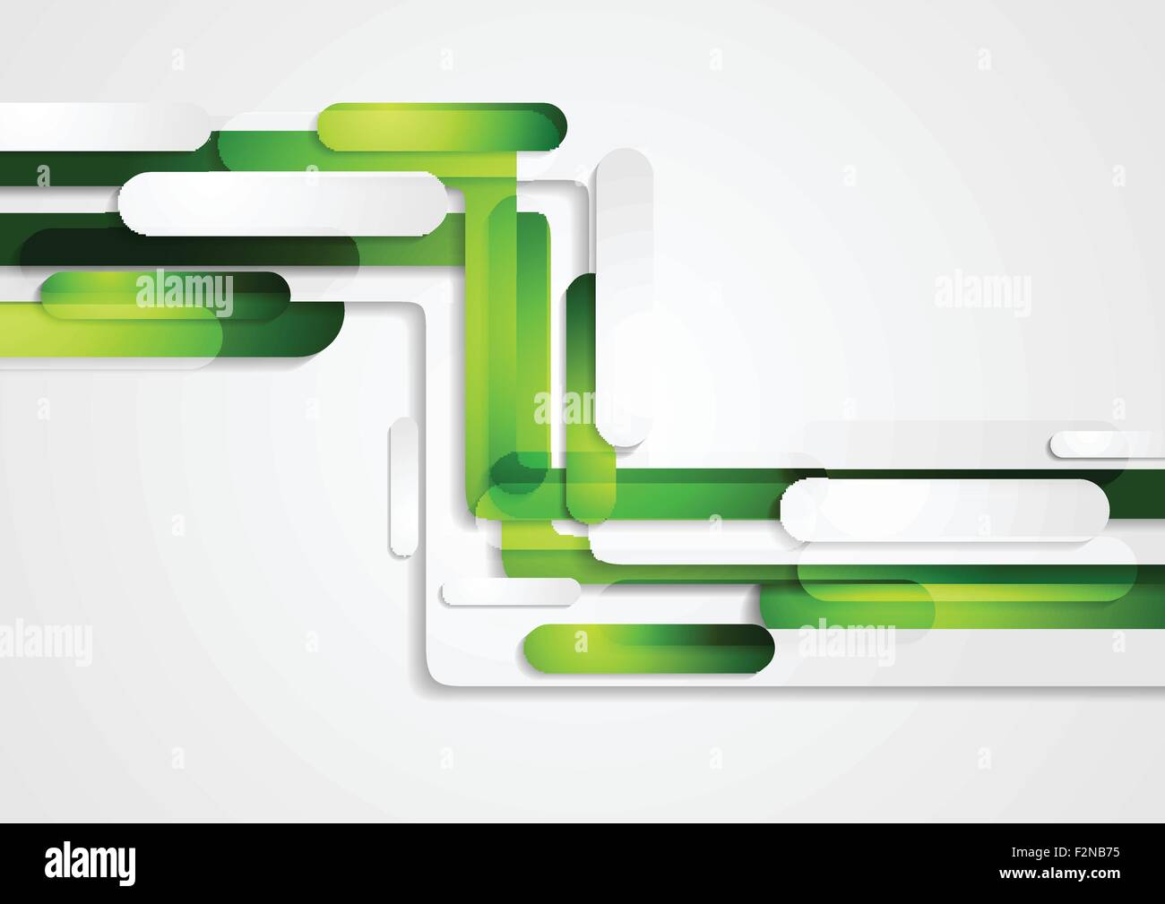 Abstract green geometric corporate tech background. Vector design Stock ...