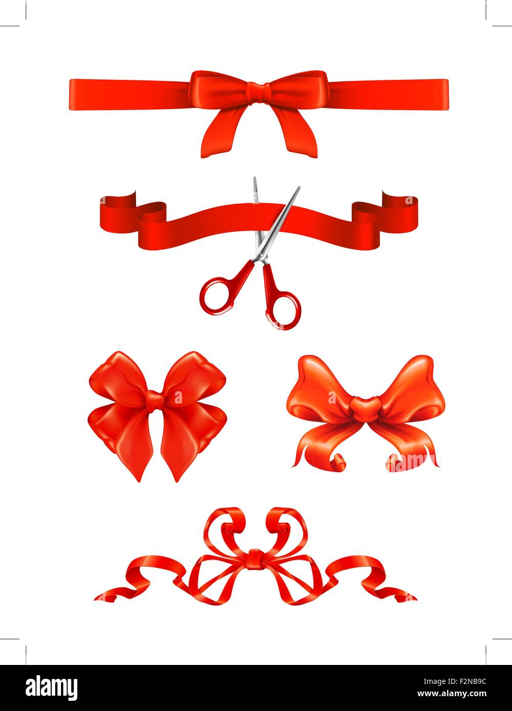 Bows and ribbons, vector set Stock Vector Image & Art Alamy