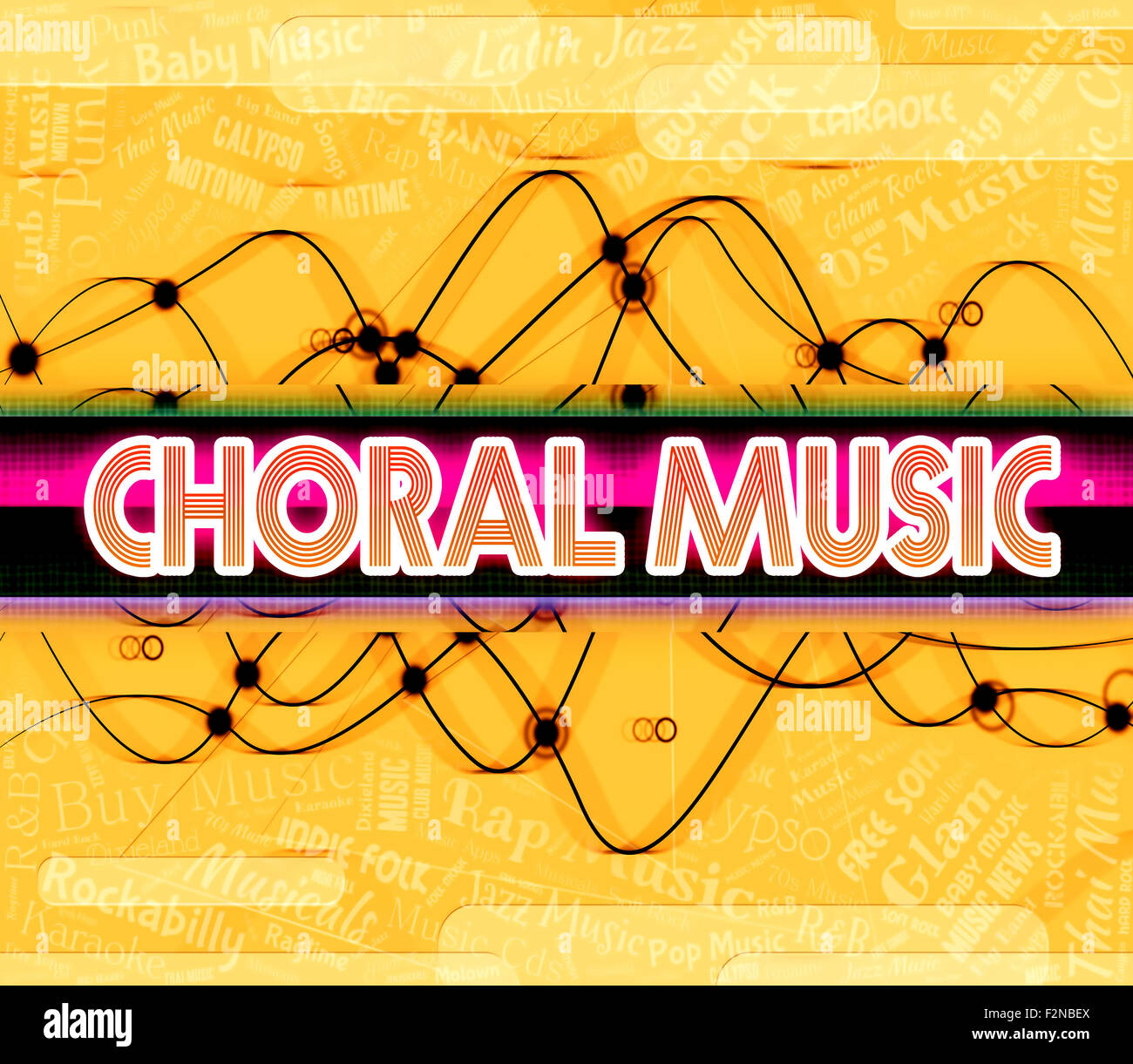 Choral Music Showing Religious Song And Acoustic Stock Photo Alamy