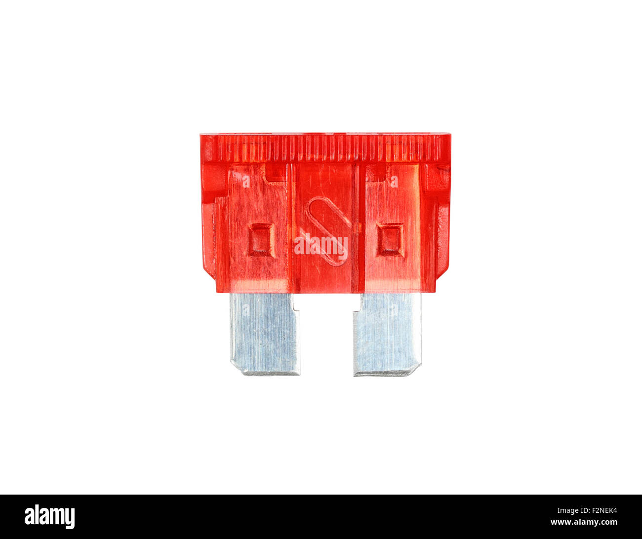 Car fuse. Isolated with clipping path. Stock Photo