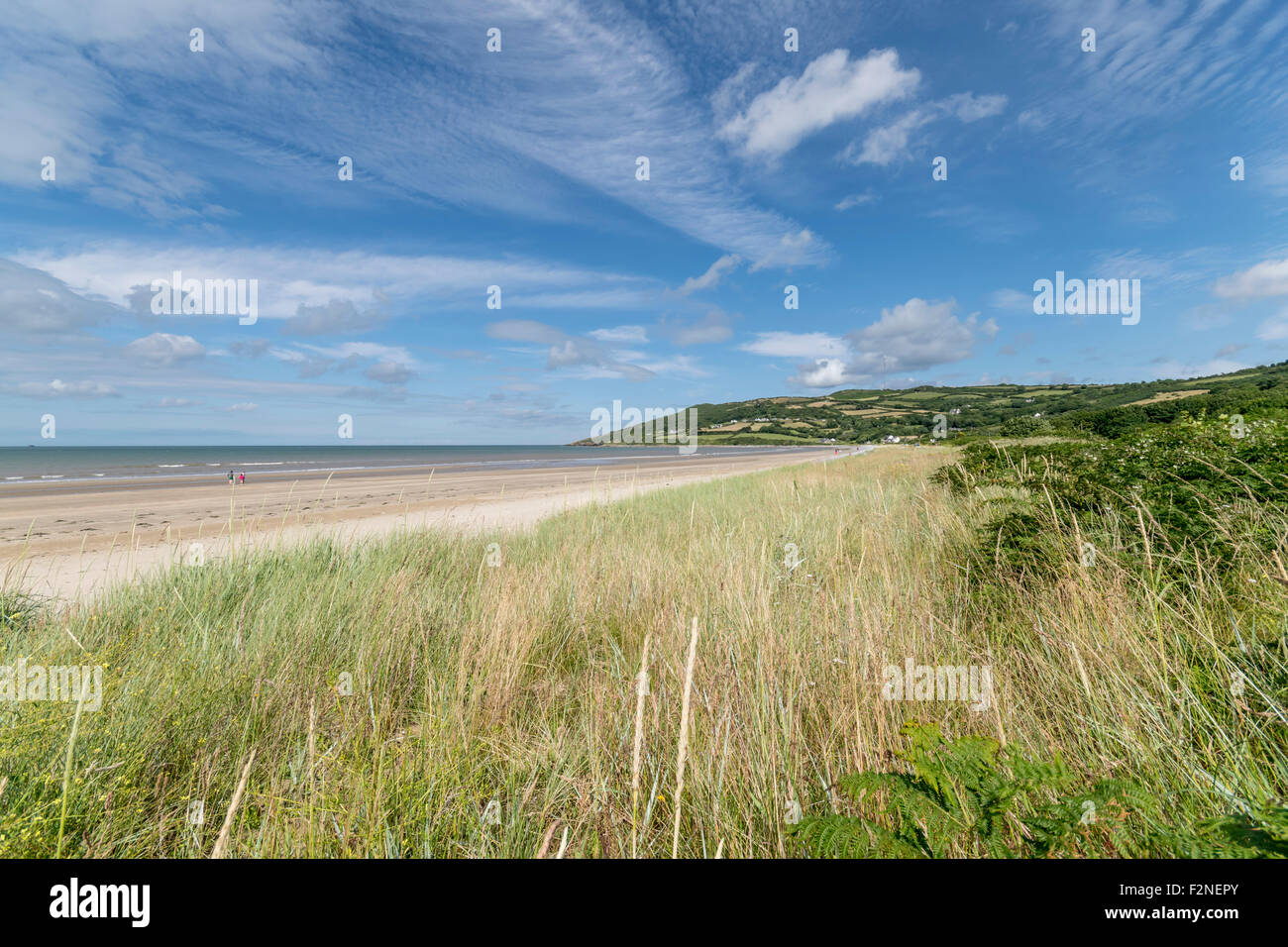 Red Wharf bay coast at Llanddona on Anglesey North Wales Stock Photo