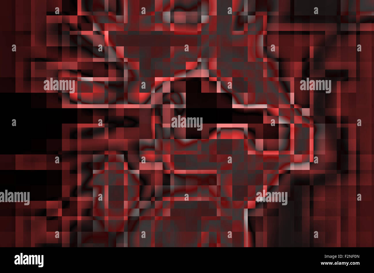 abstract red color background with square pattern Stock Photo - Alamy