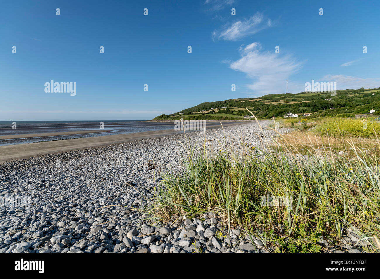 Red Wharf bay coast at Llanddona on Anglesey North Wales Stock Photo