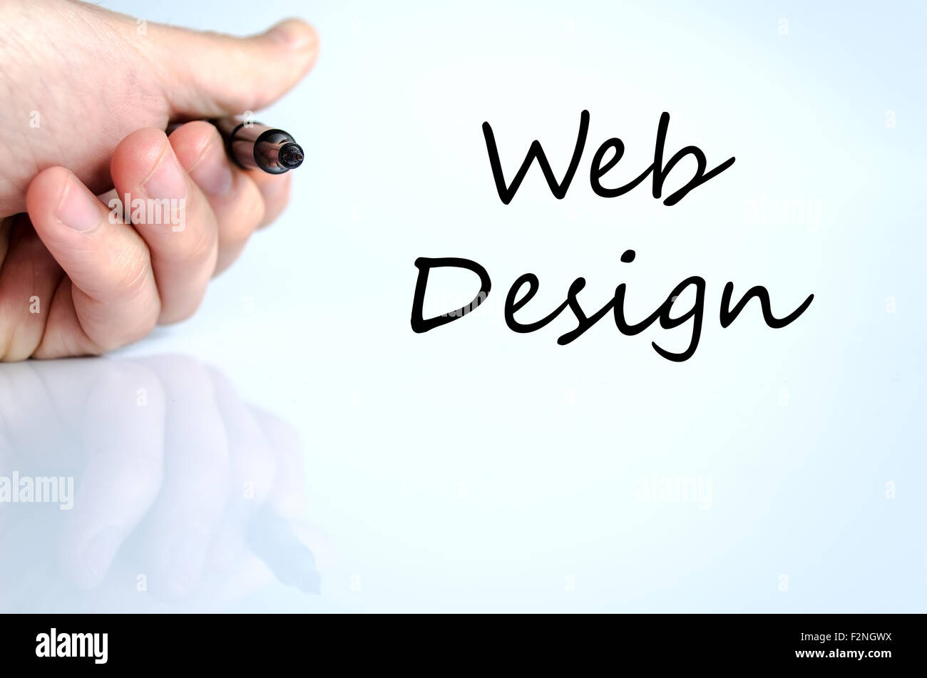 Web Design Text/image Web design text concept isolated over white background Stock Photo - Alamy