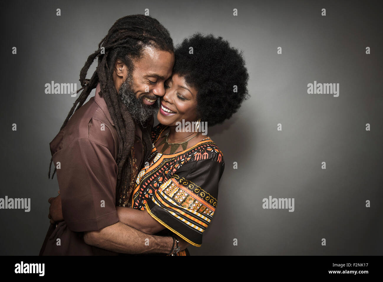 Smiling mature woman dreadlocks hi-res stock photography and images - Alamy