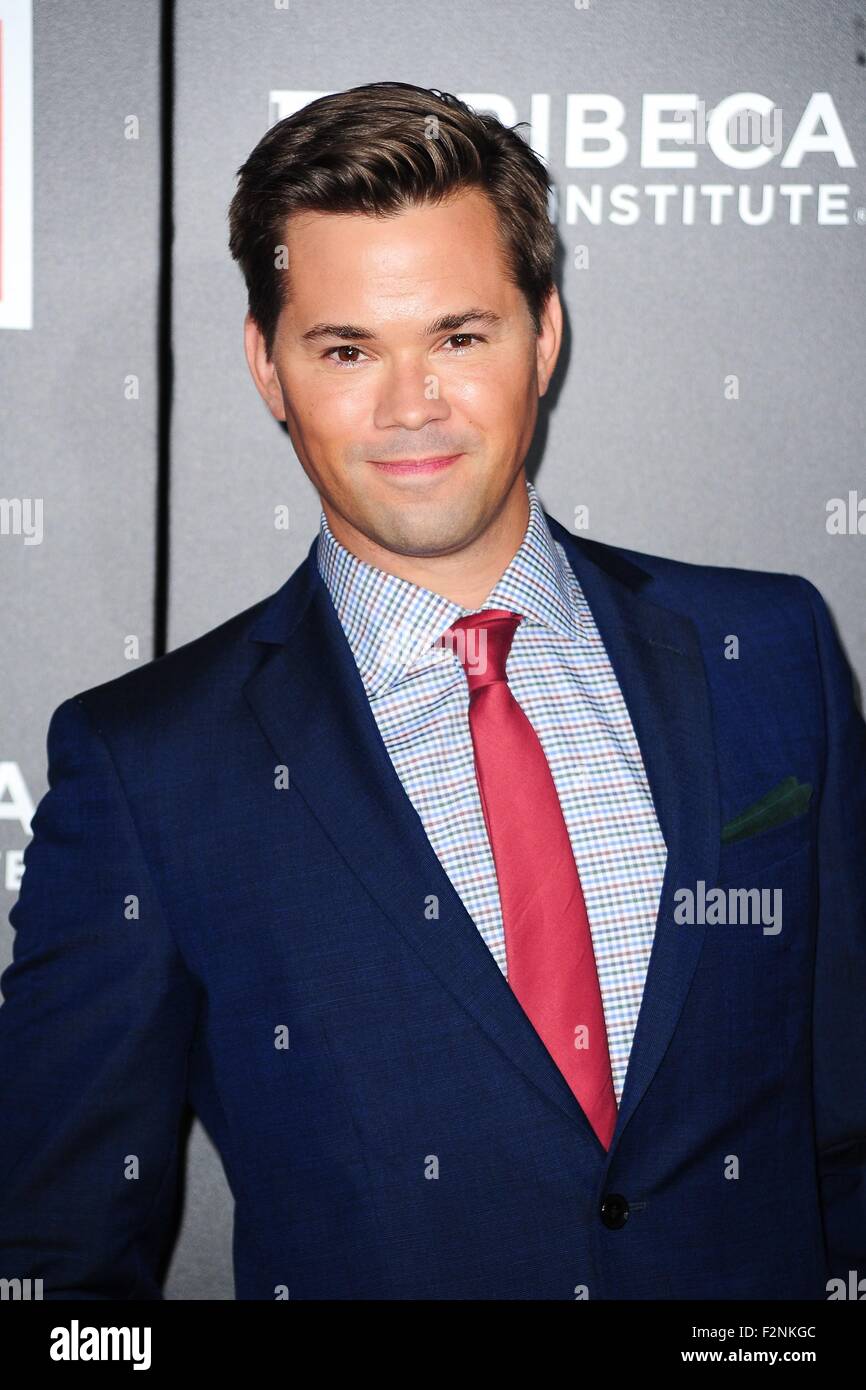 New York, NY, USA. 21st Sep, 2015. Andrew Rannells at arrivals for THE ...