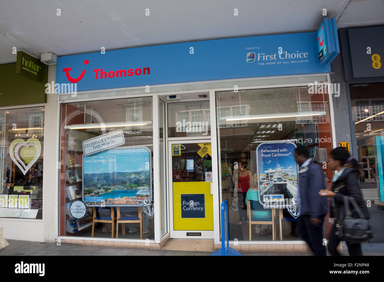 Thomson, first Choice travel agent in Exeter City Centre UK Stock Photo
