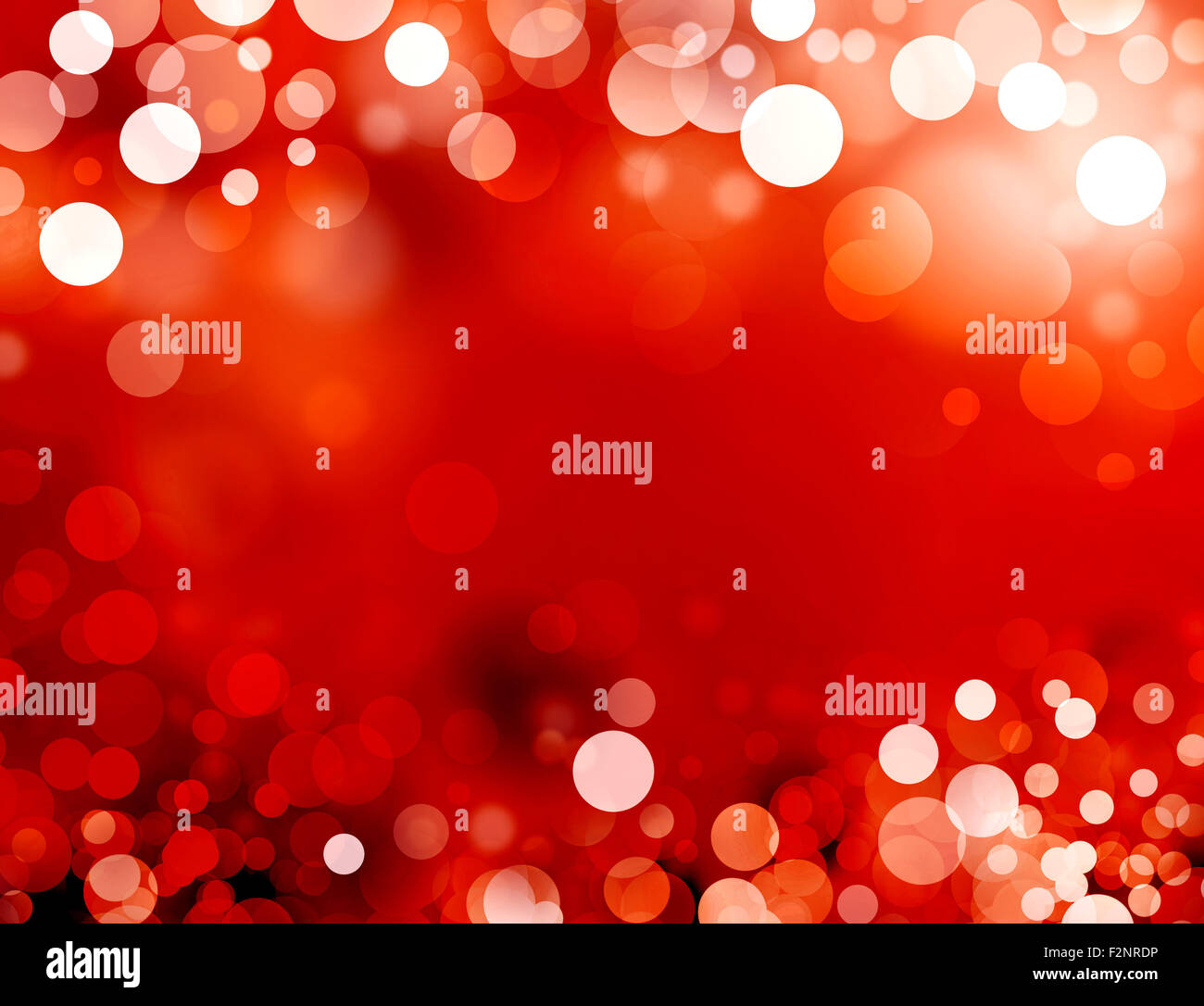 Shiny red background with blurry circles Stock Photo