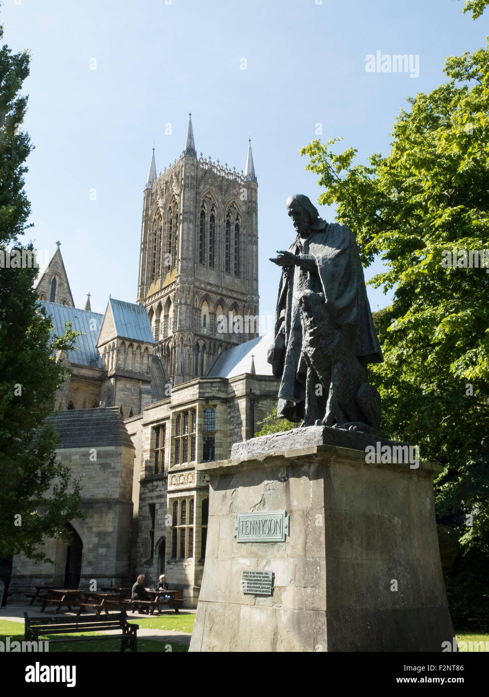 Tennyson Statue at Lincoln Cathedral Designed by Frederick Watts