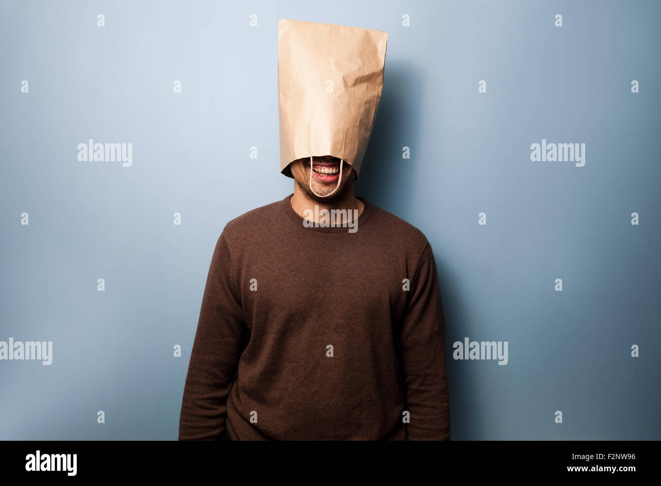 Paper bag on head hires stock photography and images Alamy