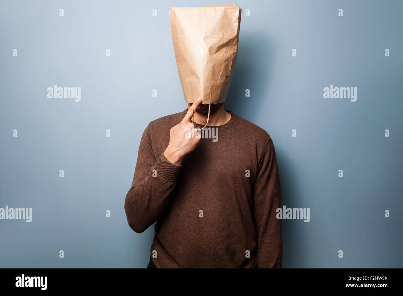 Paper Bag Head Man Stock Photos & Paper Bag Head Man Stock Images Alamy