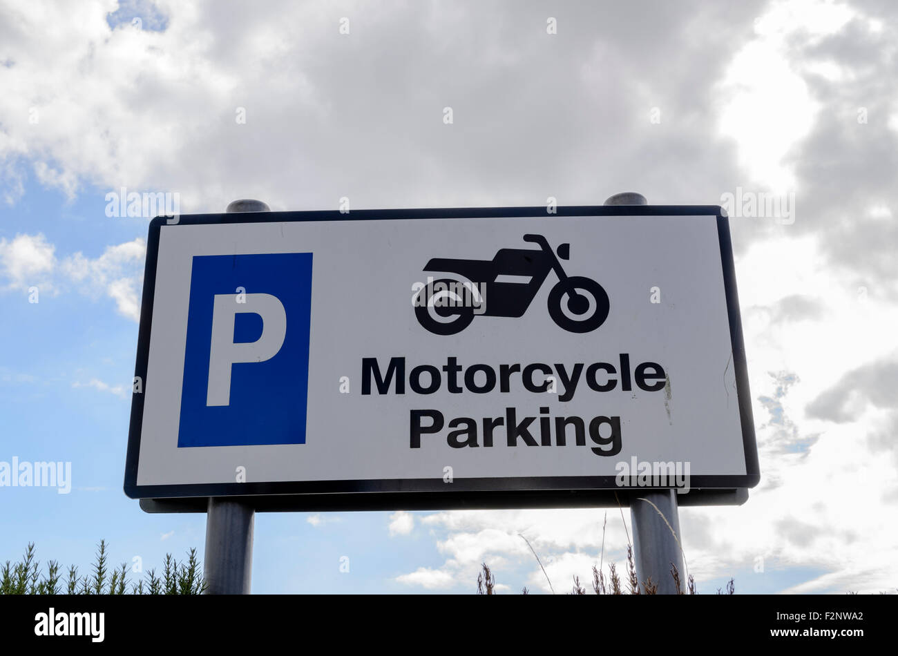 Motorcycle parking only hires stock photography and images Alamy