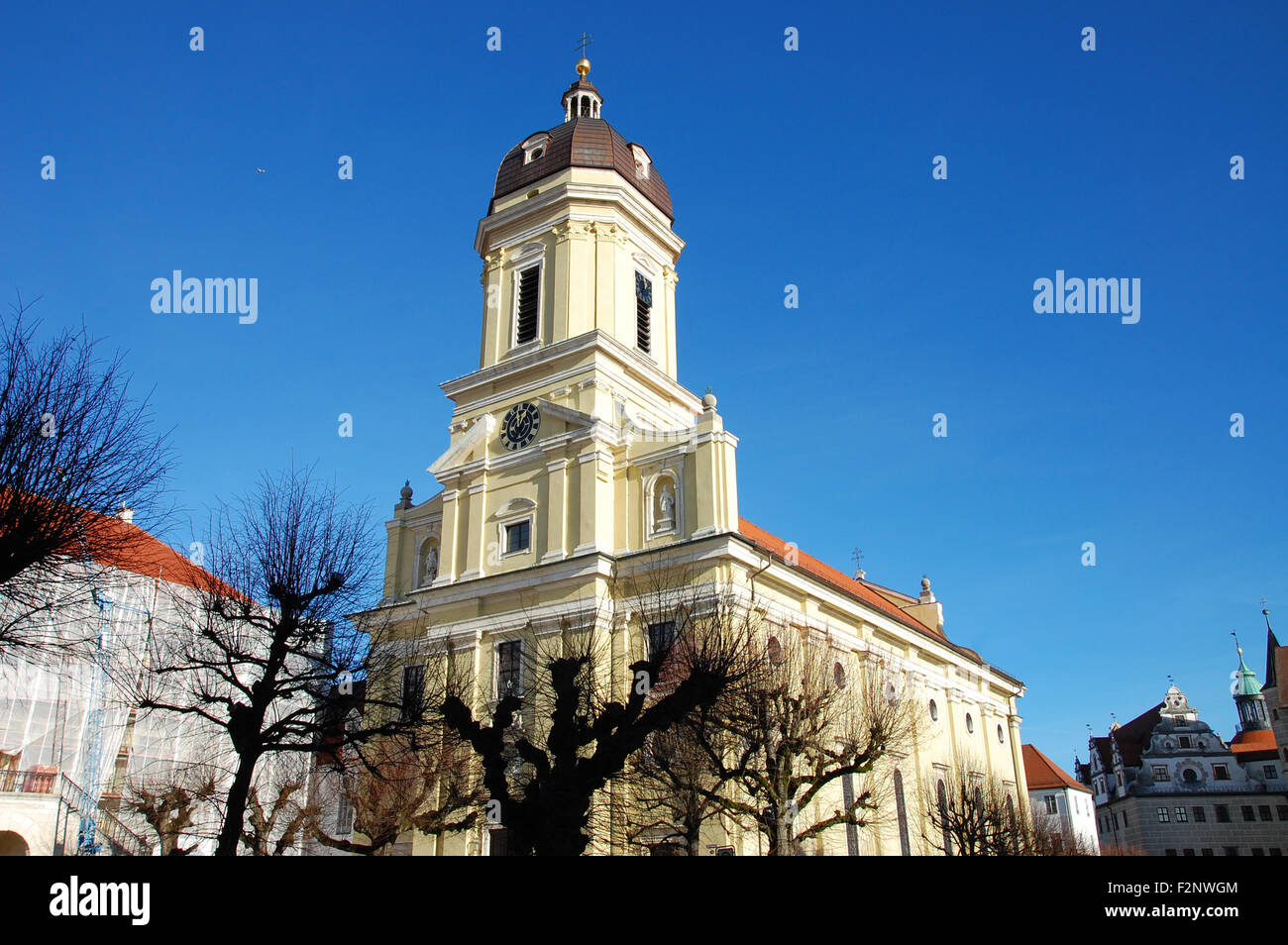 The Hofkirche in Neuburg an der Donau, Germany Stock Photo