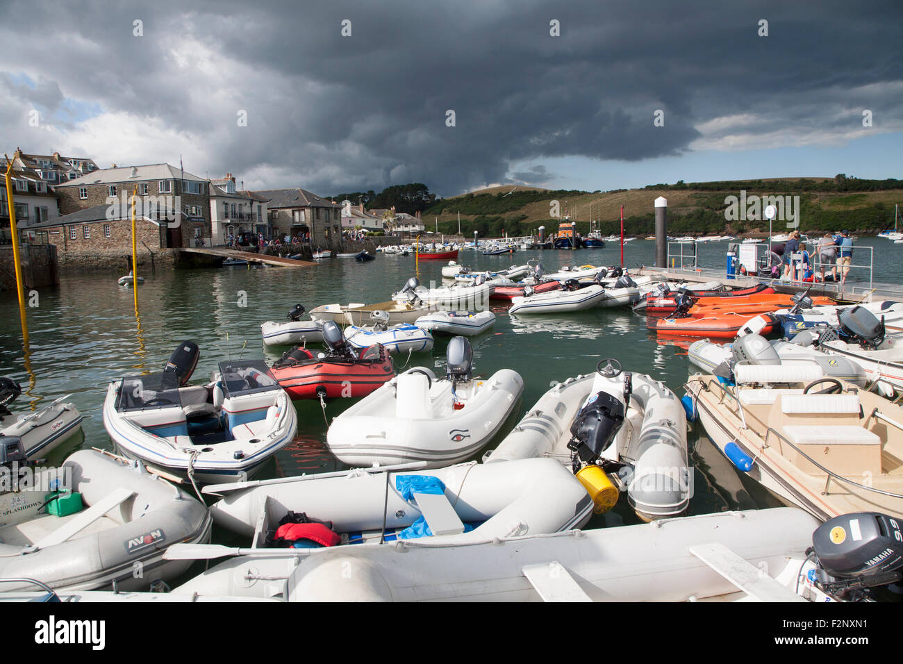 Boats in harbour, Devon, England, UK Stock Photo Alamy