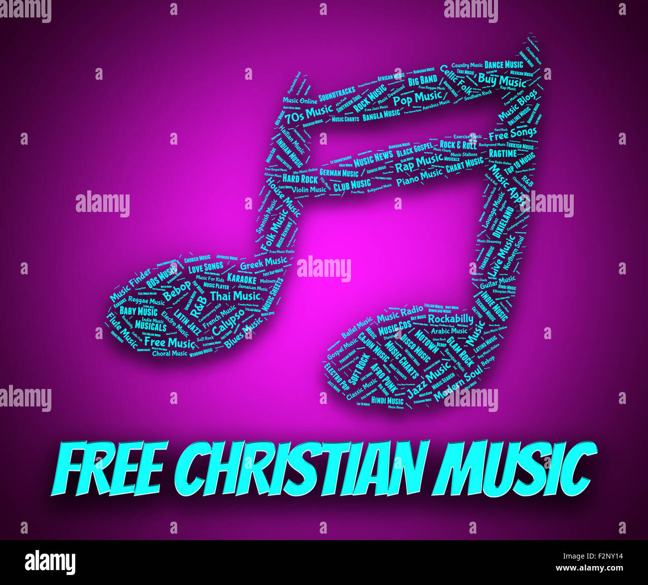 Free Christian Music Showing For Nothing And Tune Stock Photo Alamy