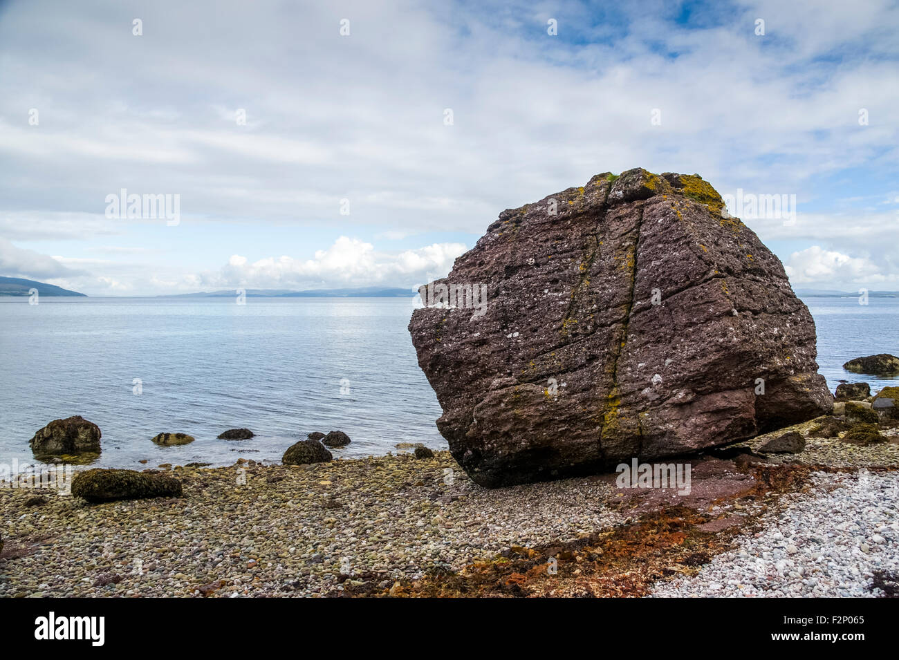 Conglomerate rocks and boulders Stock Photo - Alamy