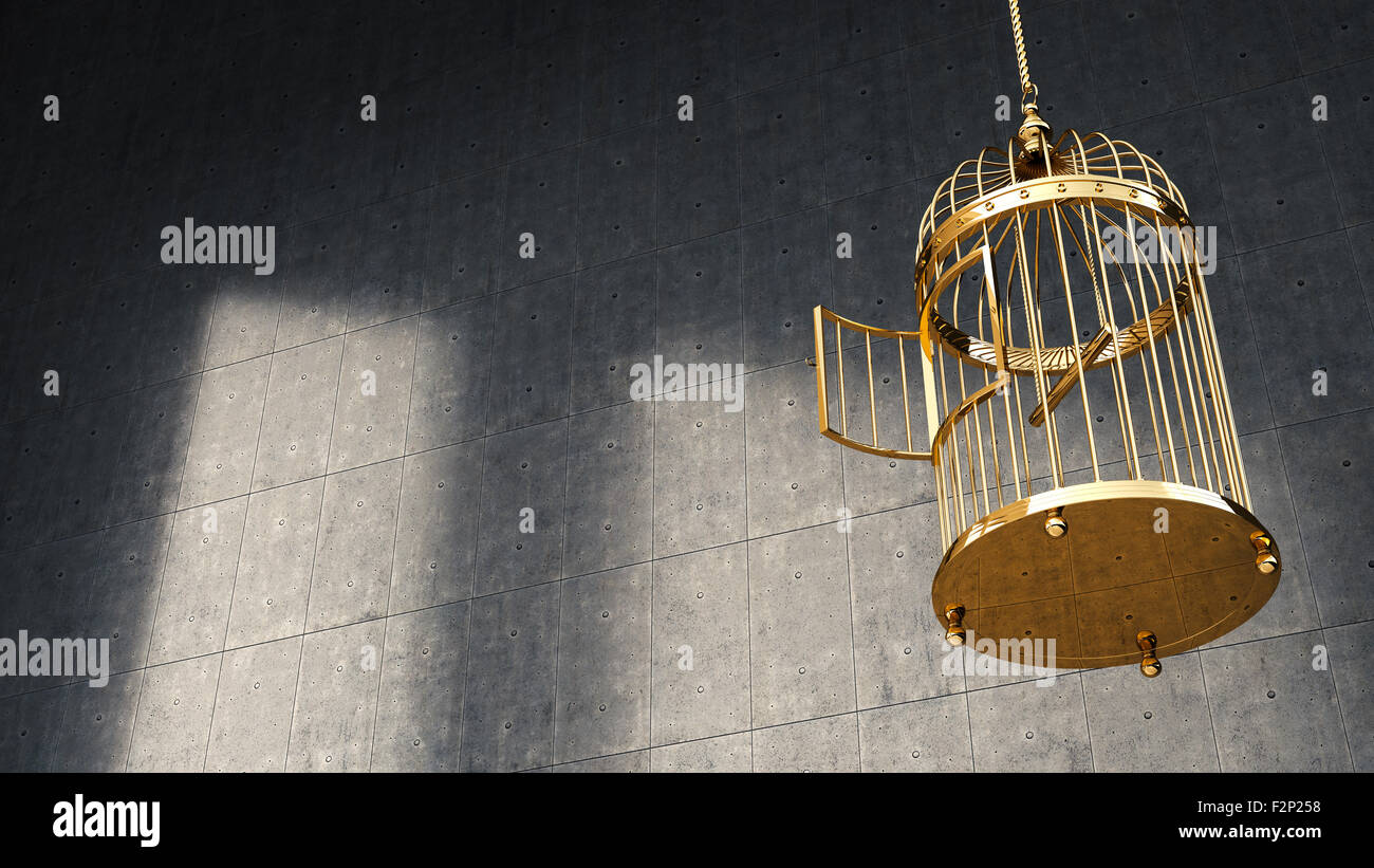 Empty birdcage hi-res stock photography and images - Alamy