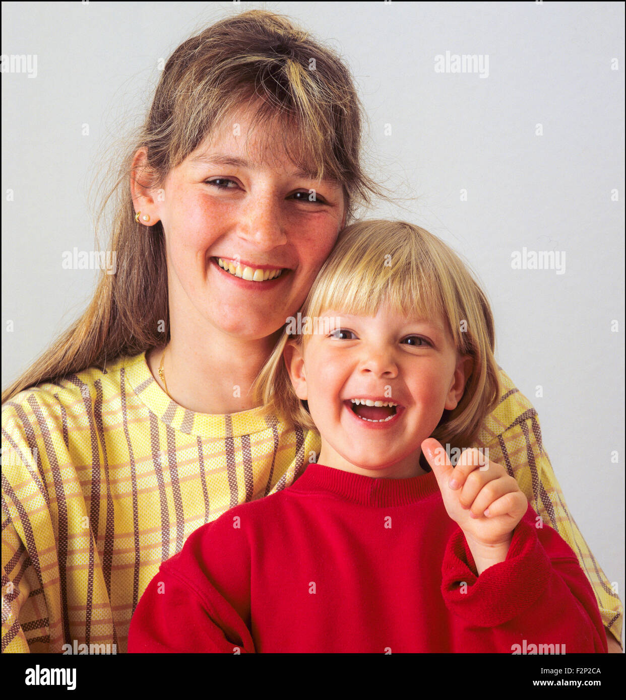 Young mother with her daughter Stock Photo