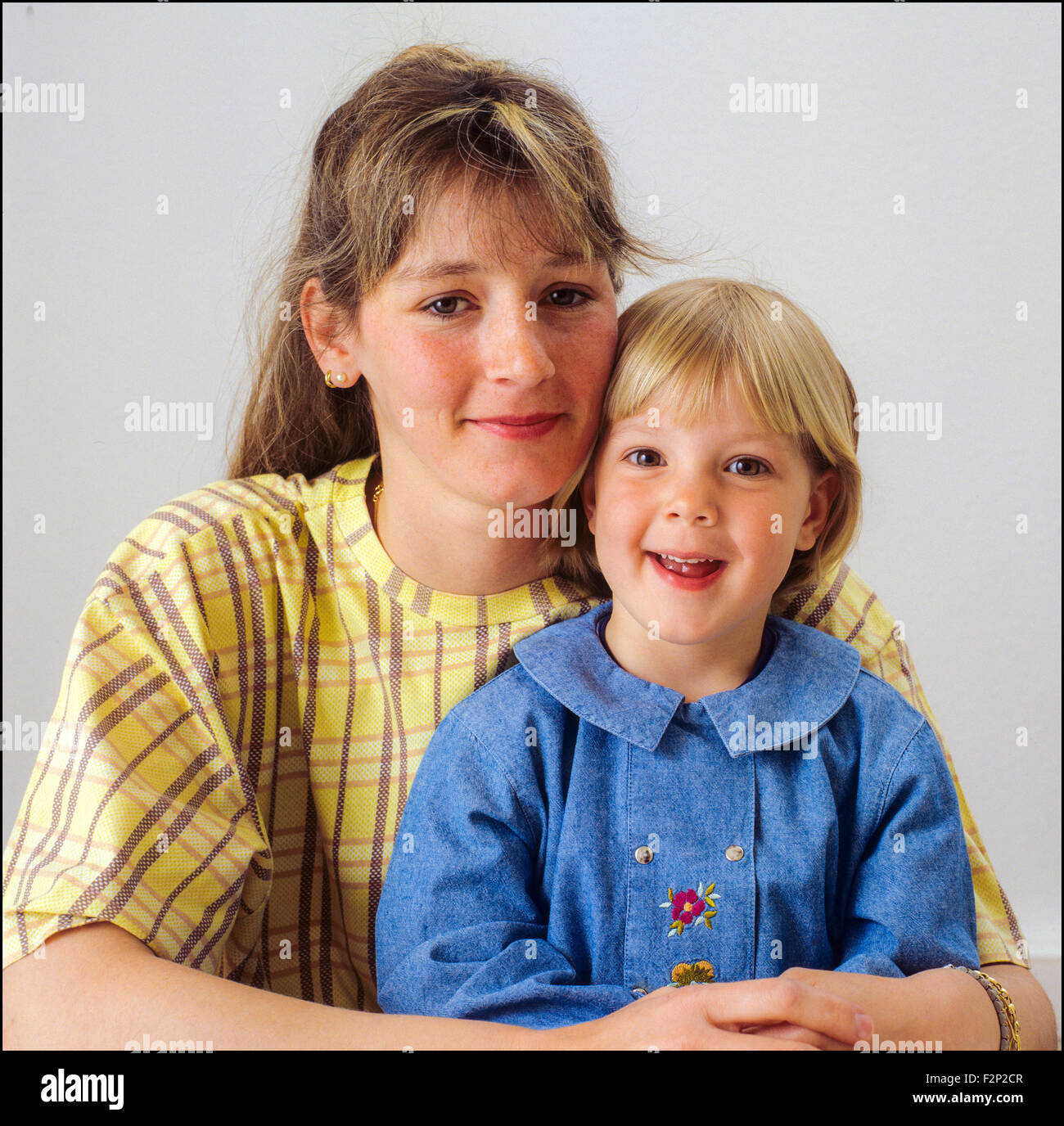 Young mother with her daughter Stock Photo