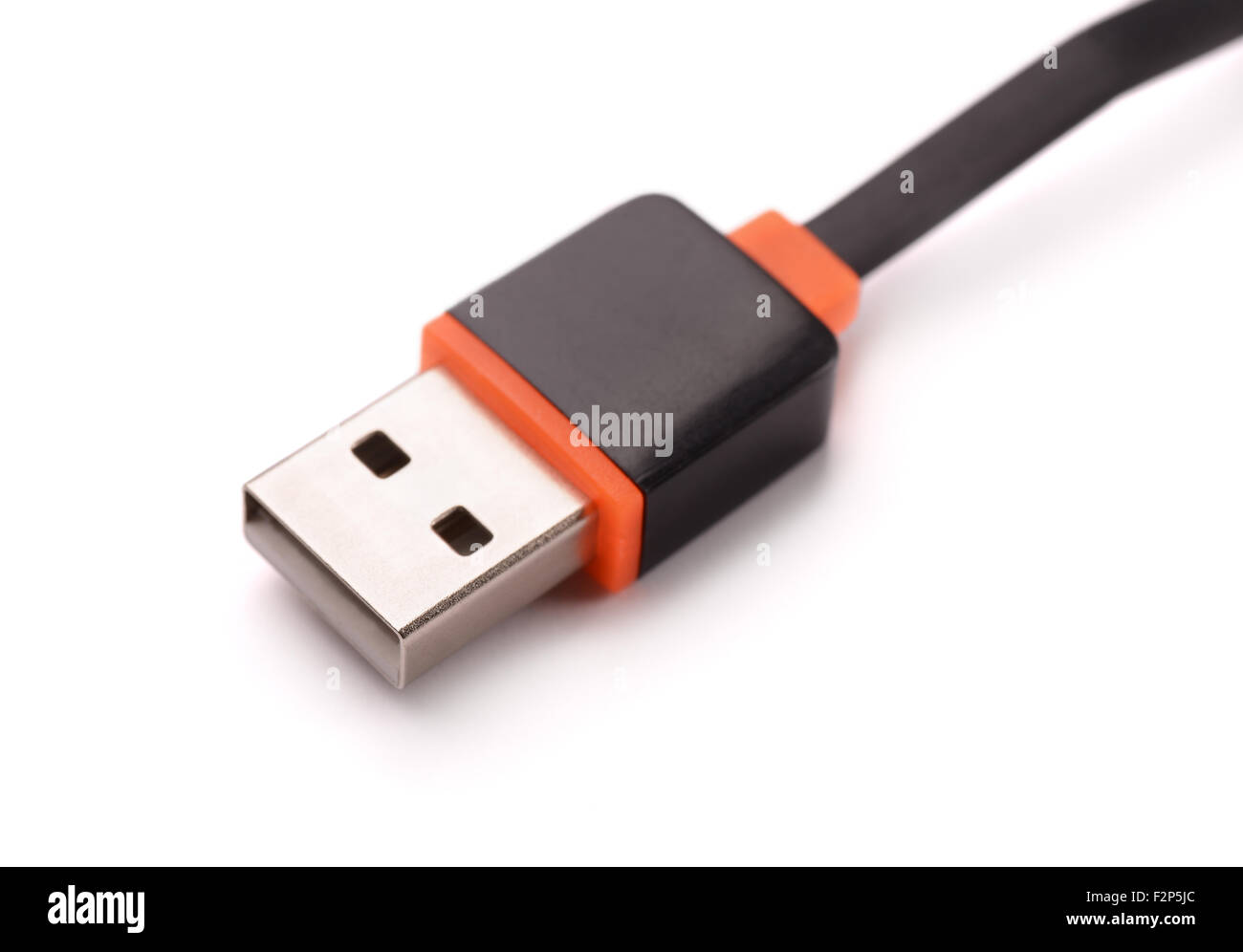 USB plug isolated on white Stock Photo