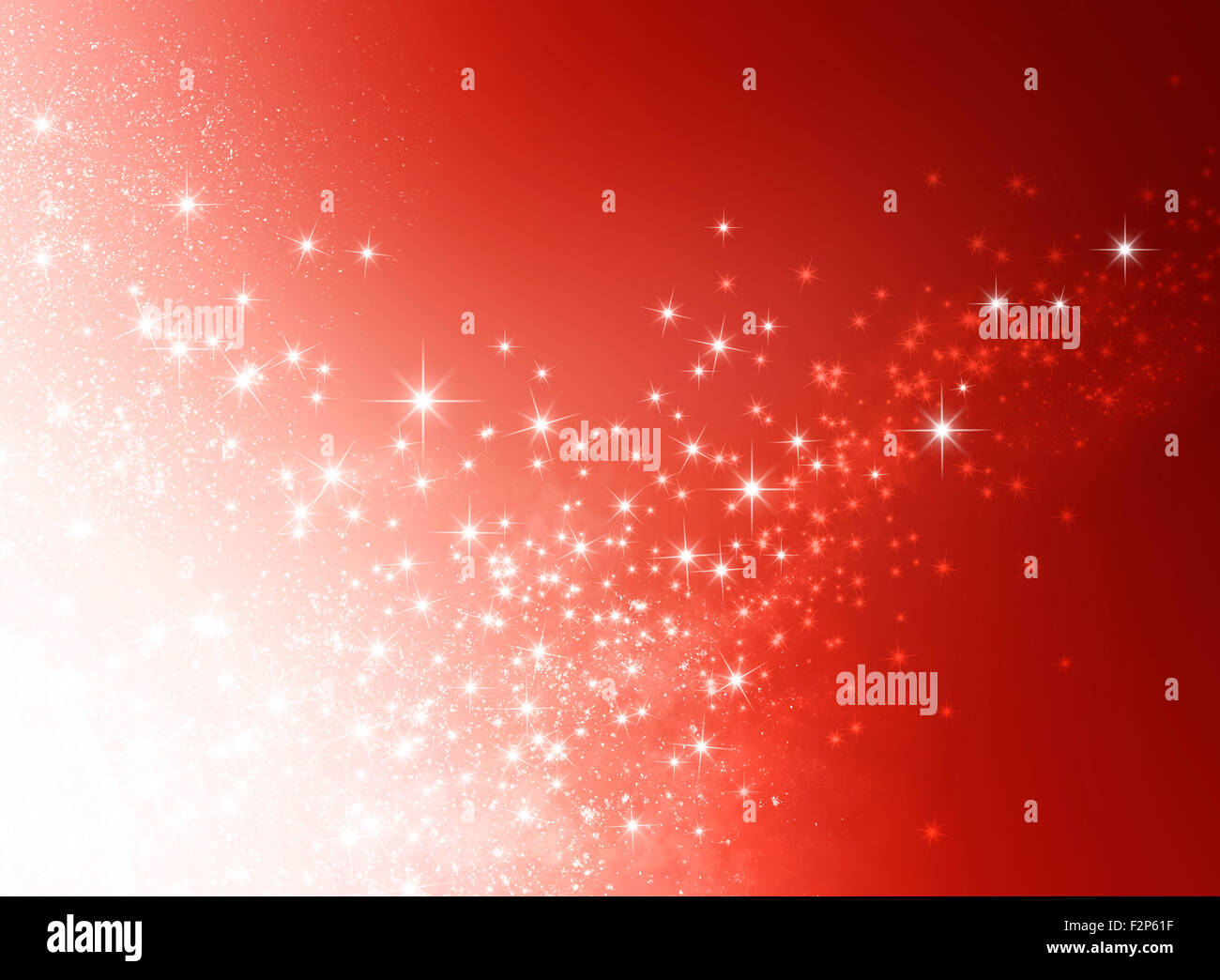Shiny red background with starlight explosion Stock Photo