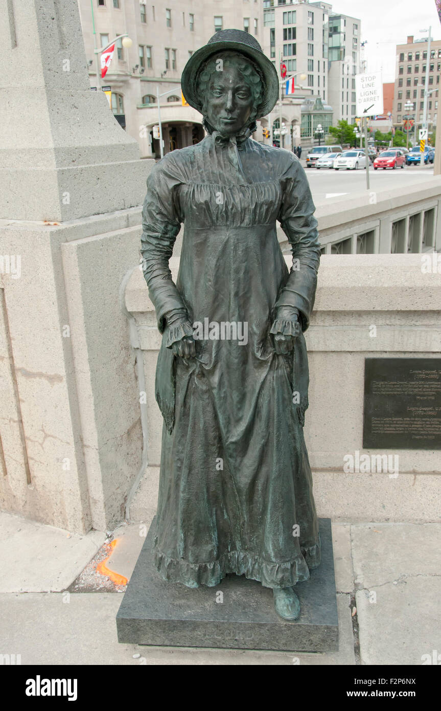 Statue of Laura Secord (died 1868) Ottawa Canada Stock Photo Alamy