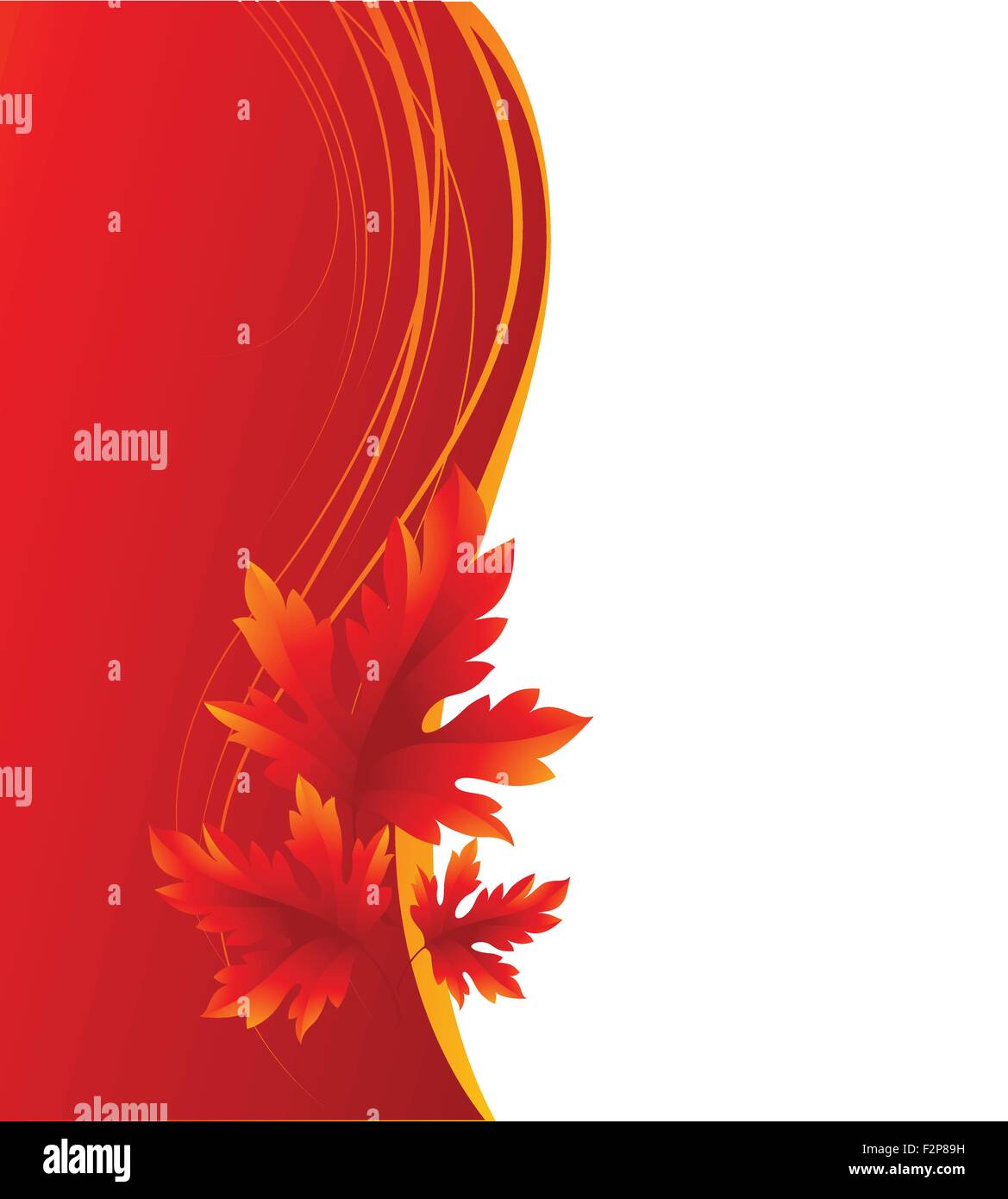 Autumn maple leaves background. Vector illustration Stock Vector Image ...