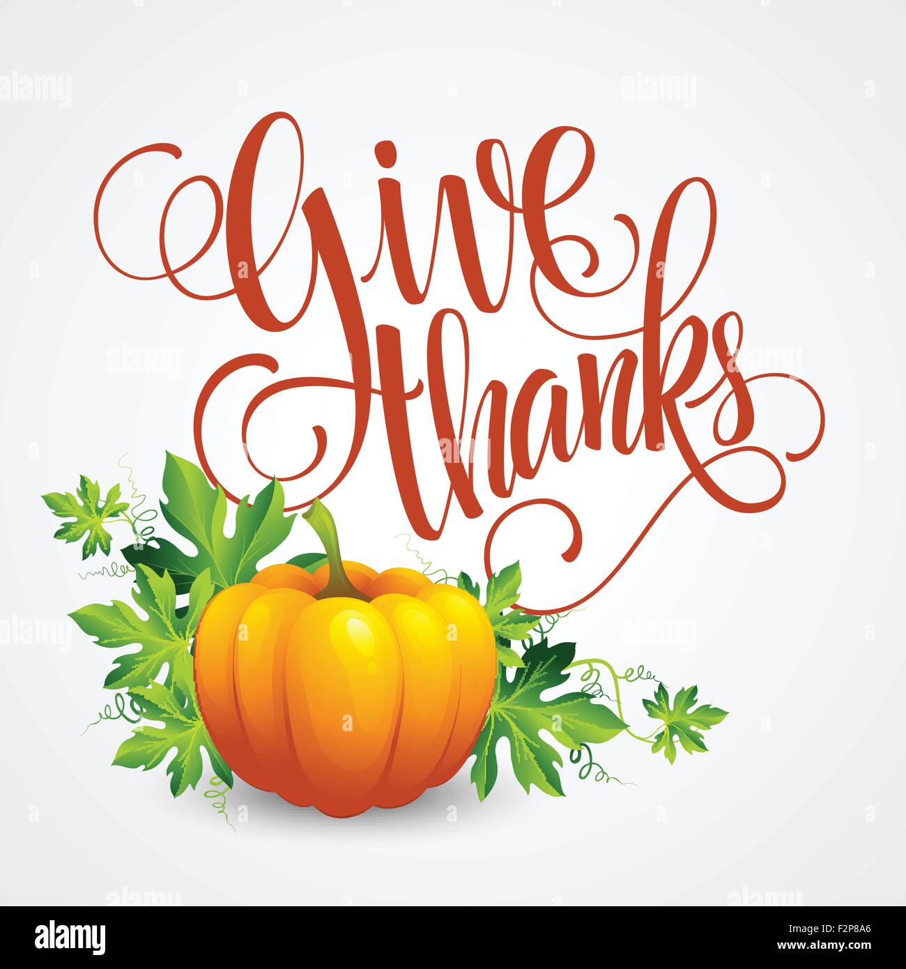 Vector pumpkin and leaves. Vector illustration Stock Vector Image & Art ...
