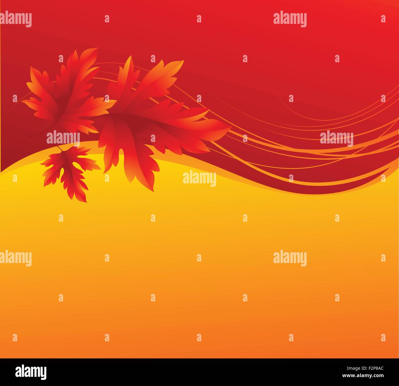 Autumn maple leaves background. Vector illustration Stock Vector Image ...