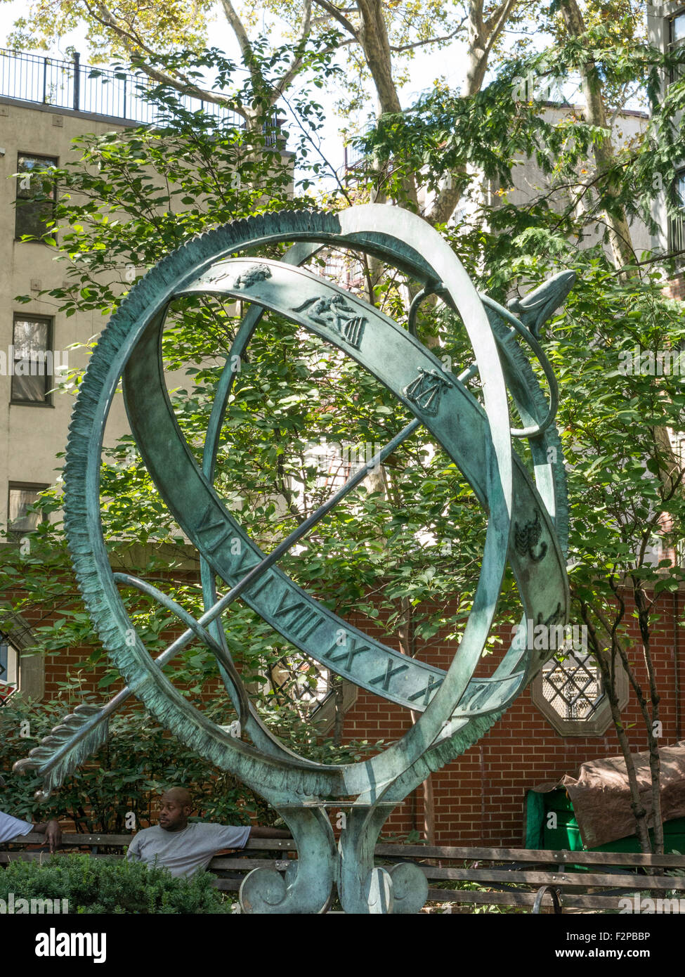 Armillary Sphere Sundial, Winston Churchill Square, Greenwich Village