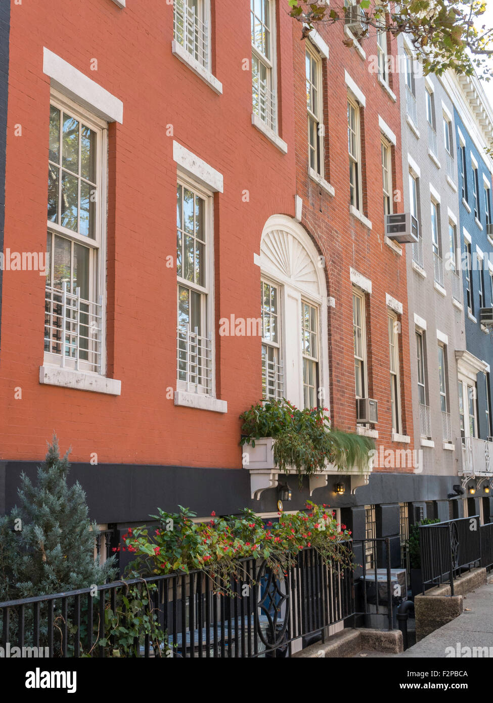 Brownstones in Greenwich Village, NYC Stock Photo Alamy