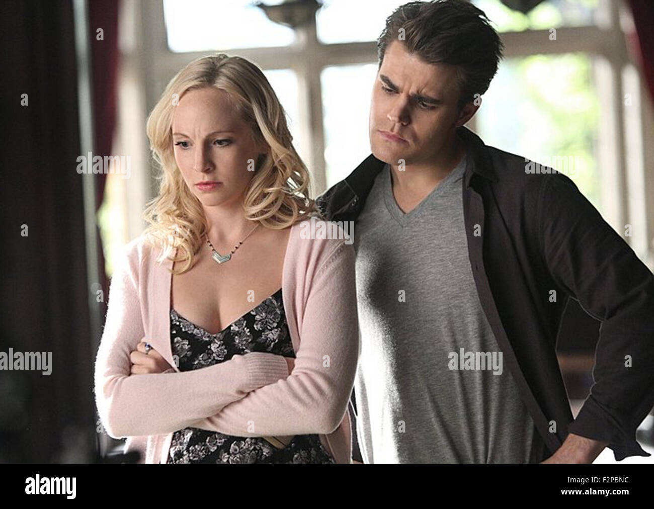 THE VAMPIRE DIARIES, THE DAY I TRIED TO LIVE  2009 CW production with Candice Accola and Paul Wesley Stock Photo