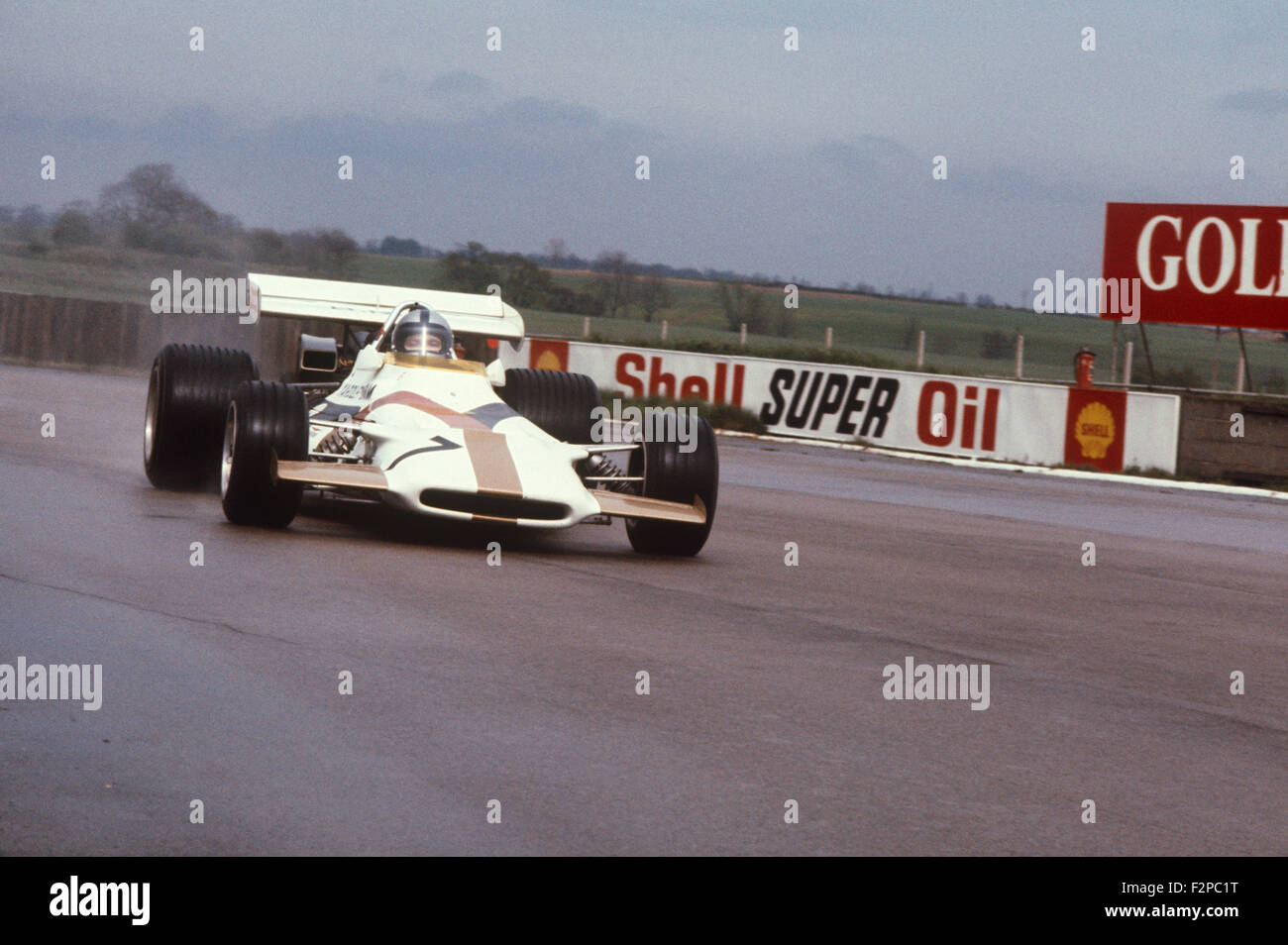 Pedro Rodriguez in his BRM 1971 Stock Photo