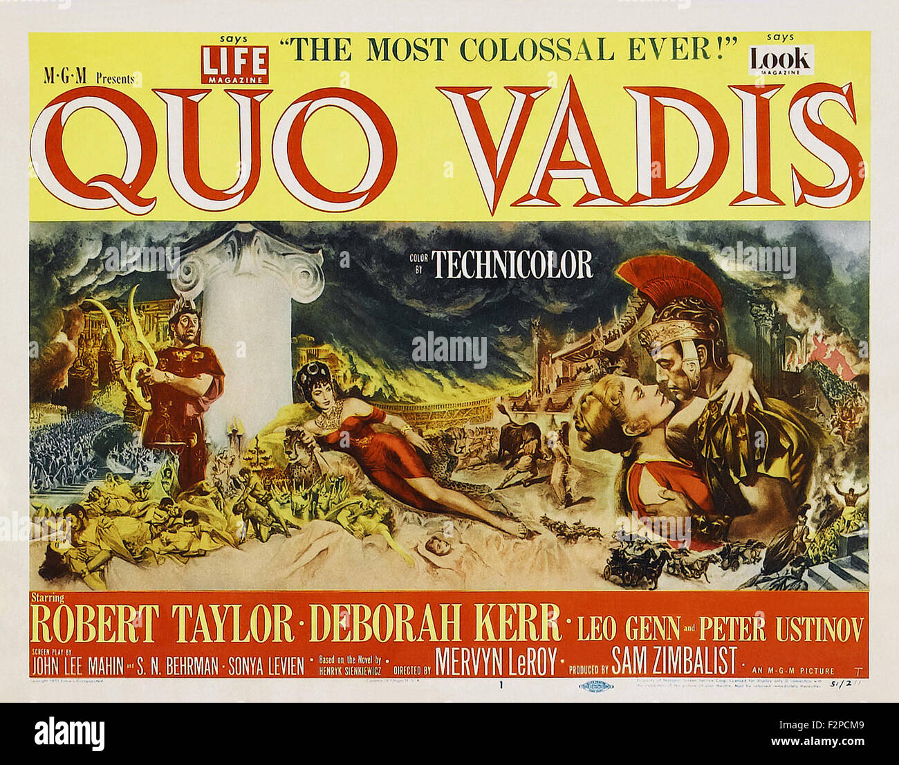Quo Vadis (1951) - Movie Poster Stock Photo - Alamy