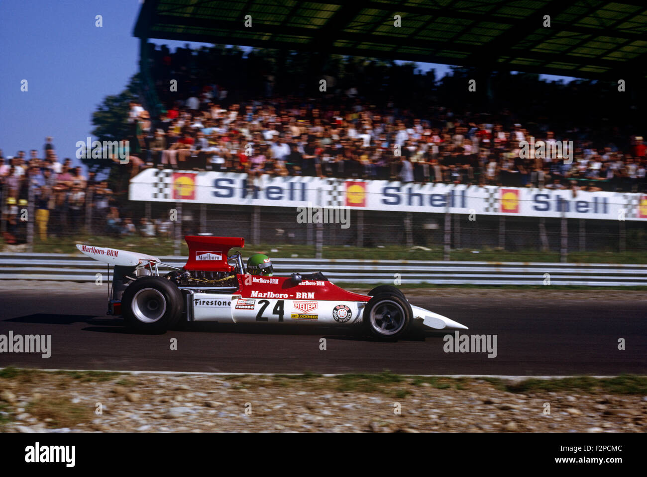 Reine Wisell in his BRM 1972 Stock Photo