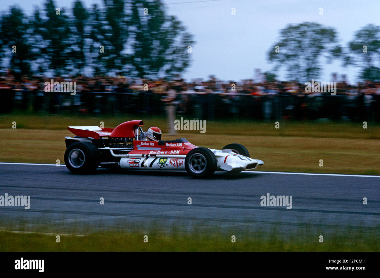 Helmut Marko in his BRM 1972 Stock Photo