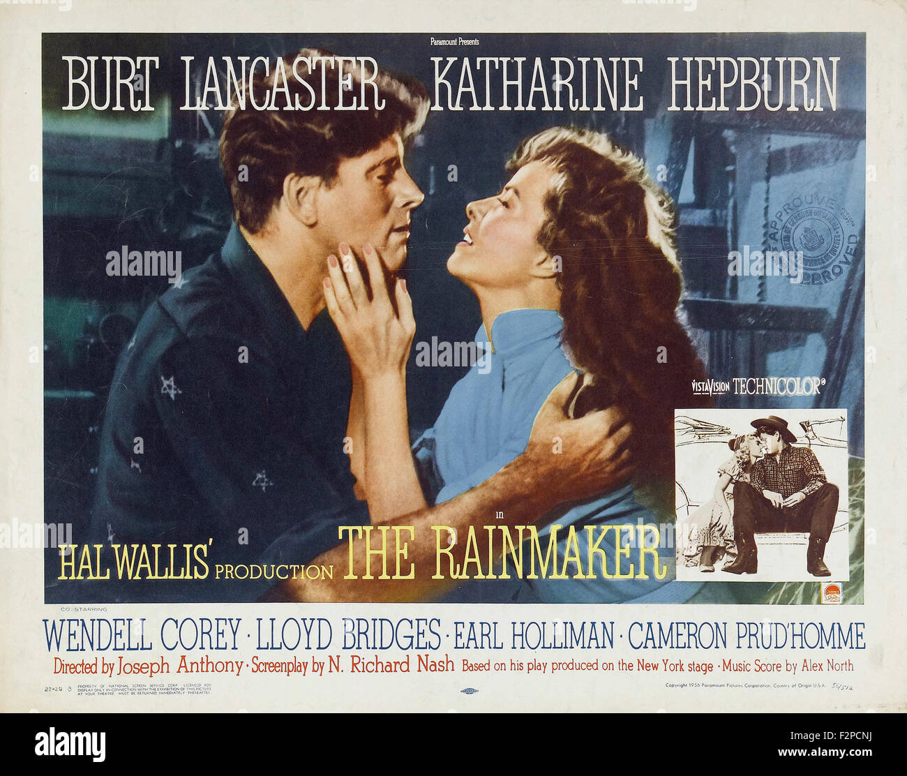 Rainmaker The 1956 Movie Poster Stock Photo Alamy