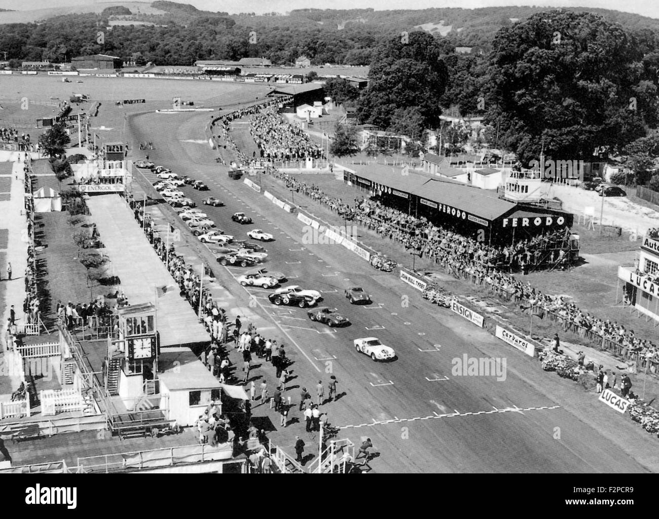 Start of the Goodwood Tourist Trophy 1962 Stock Photo