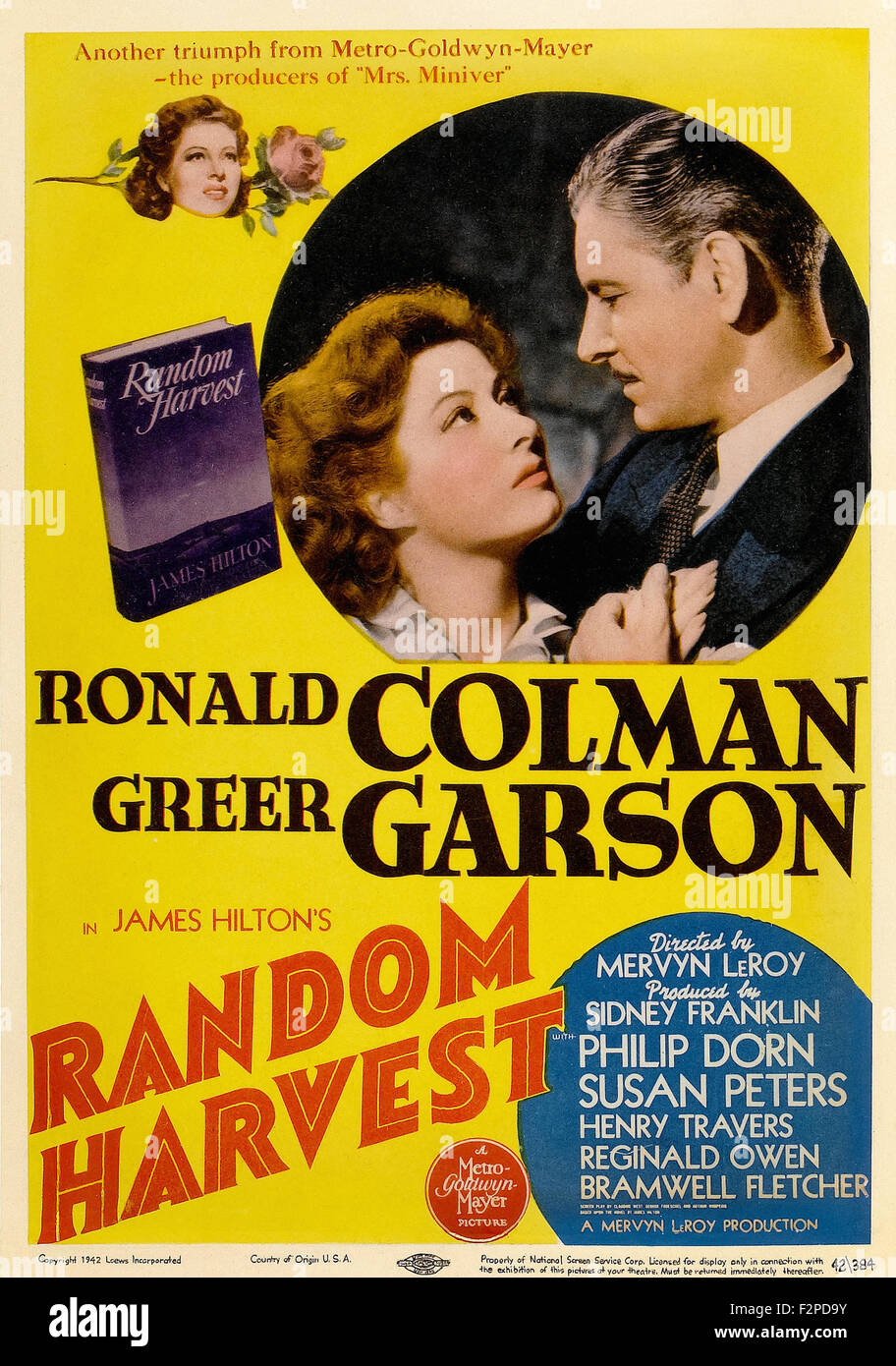 Random Harvest - Movie Poster Stock Photo - Alamy