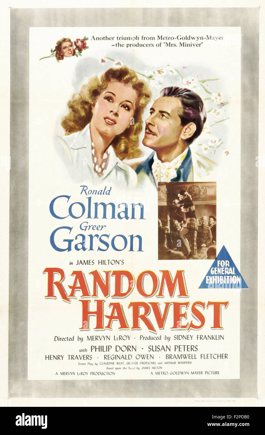 Random Harvest - Movie Poster Stock Photo - Alamy