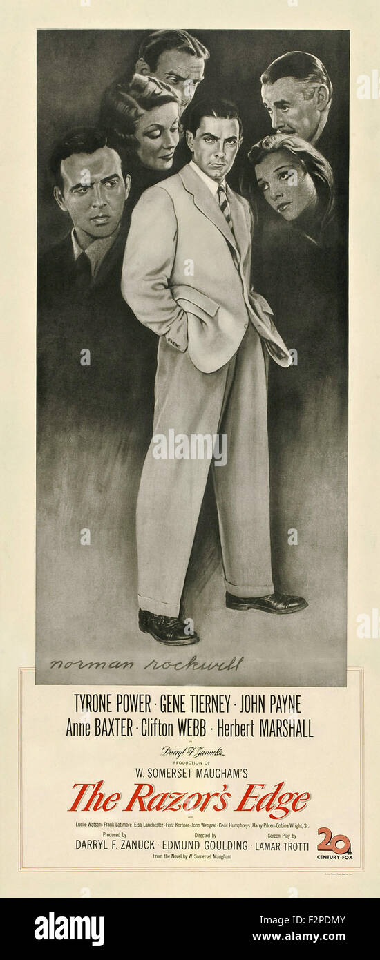 Razor's Edge, The (1946) Movie Poster Stock Photo Alamy
