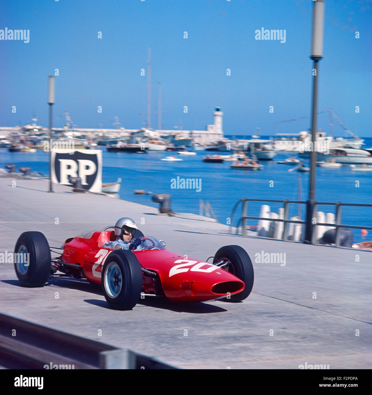 Lorenzo Bandini in a Ferrari 156 in the Monaco GP 10 May 1964 Stock ...