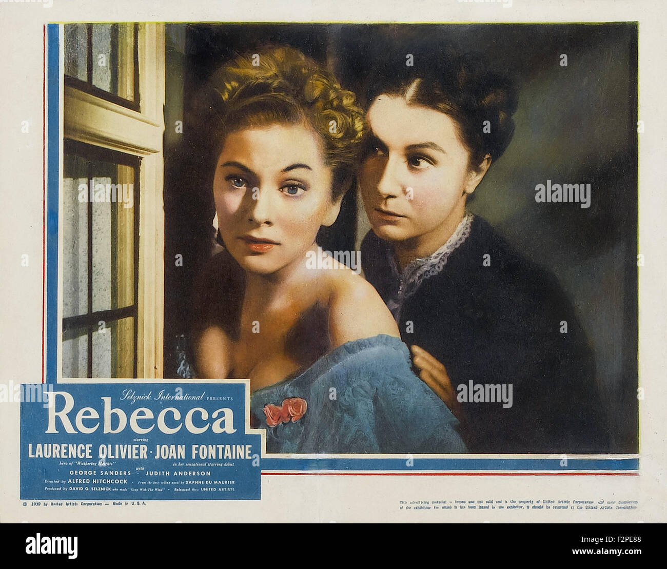 Rebecca - Movie Poster Stock Photo - Alamy