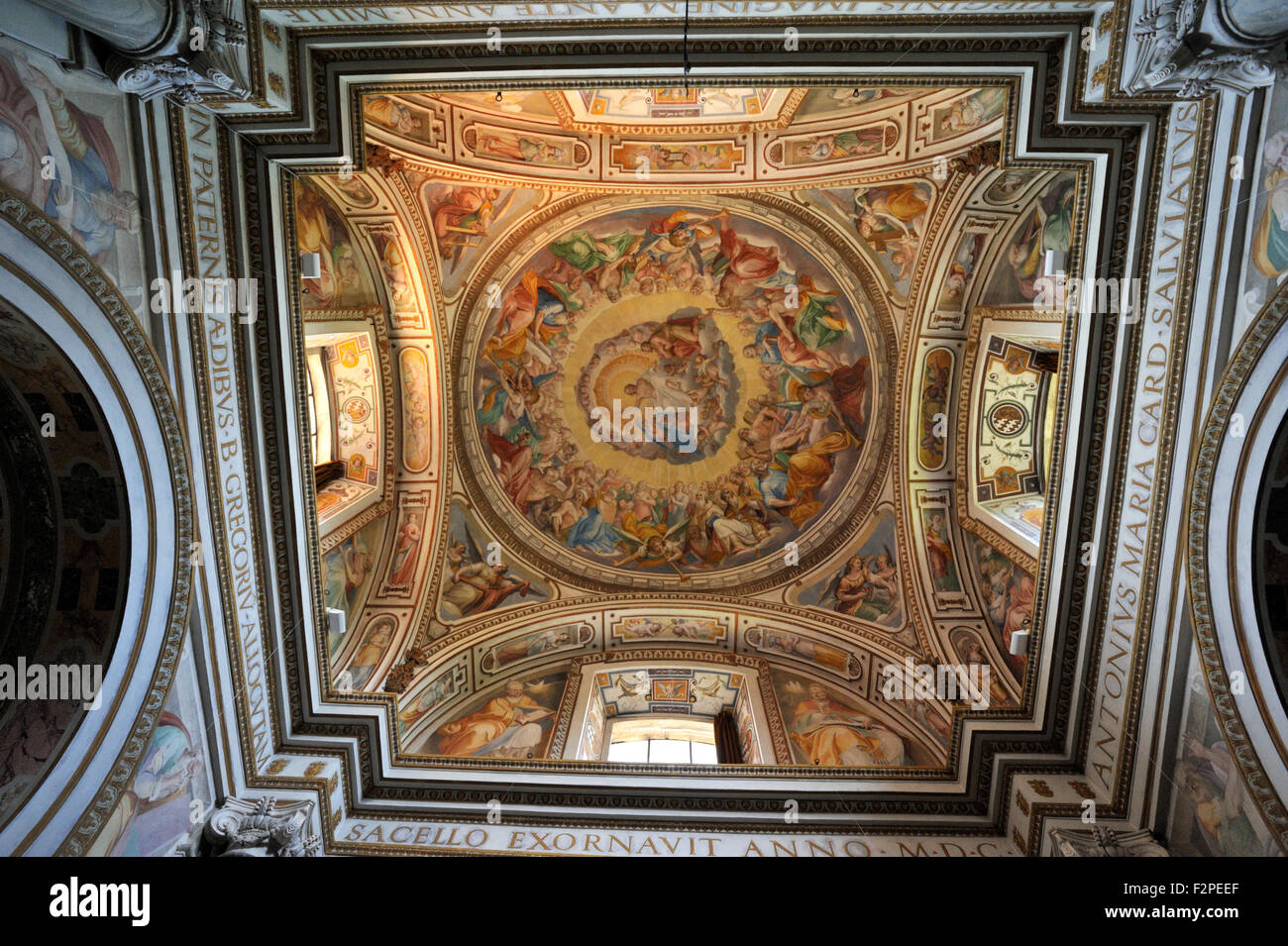 Italy, Rome, Caelian Hill, church of San Gregorio al Celio, Cappella Salviati Stock Photo