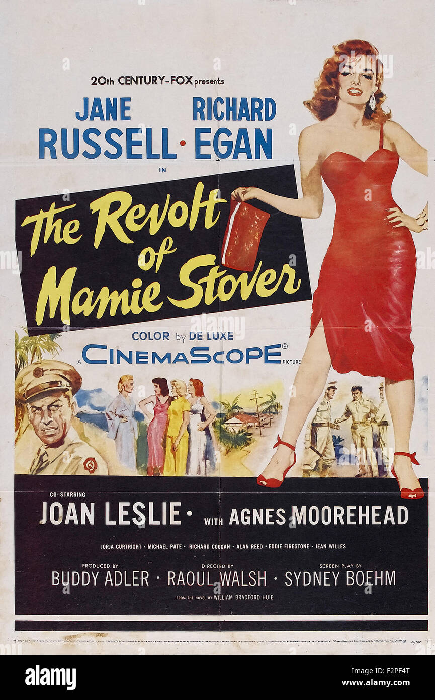 Revolt of Mamie Stover, The - Movie Poster Stock Photo