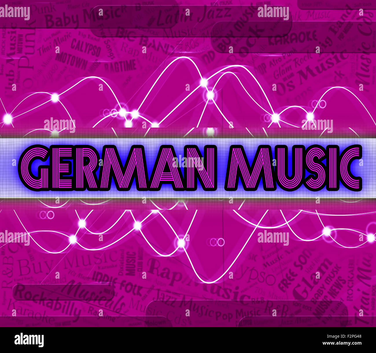 German Music Meaning Sound Track And Singing Stock Photo Alamy