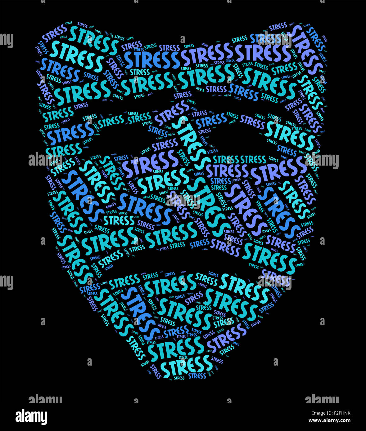 Stress Word Showing Pressures Text And Stressing Stock Photo