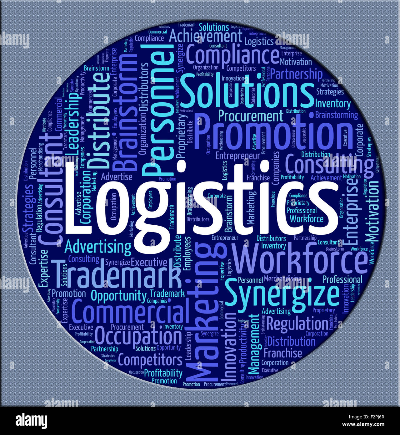 Logistics Word Meaning Systematic Concept And Coordinate Stock Photo