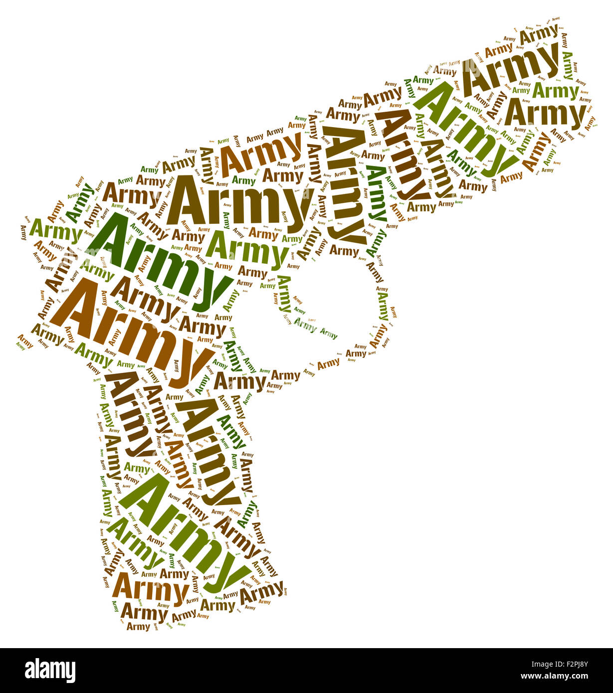 Army Word Showing Armed Force And Text Stock Photo