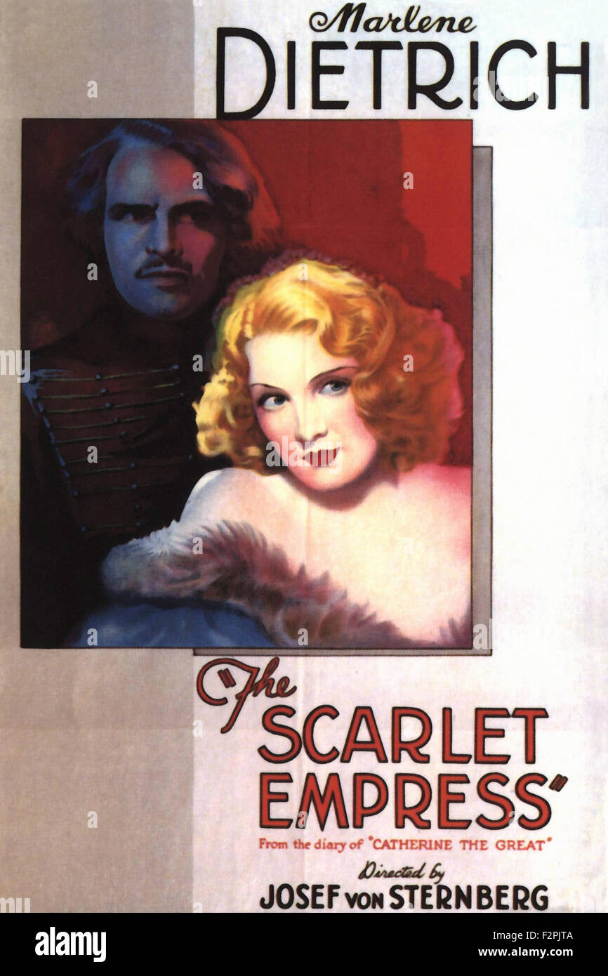 The Scarlett Empress Marlene Dietrich movie poster